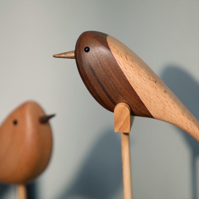 Decoración Pájaro de madera